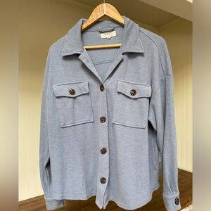 Periwinkle blue shacket